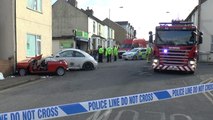 Two cars crash into house in Gillingham
