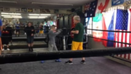 11-year-old Dartford boxer trains with legendary coach Freddie Roach