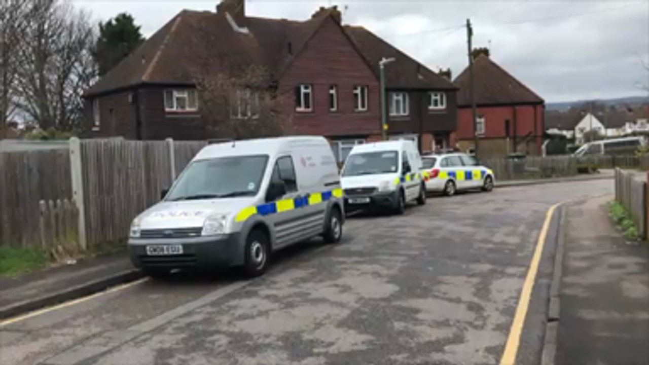 Forensics at address in Upper Road, Maidstone