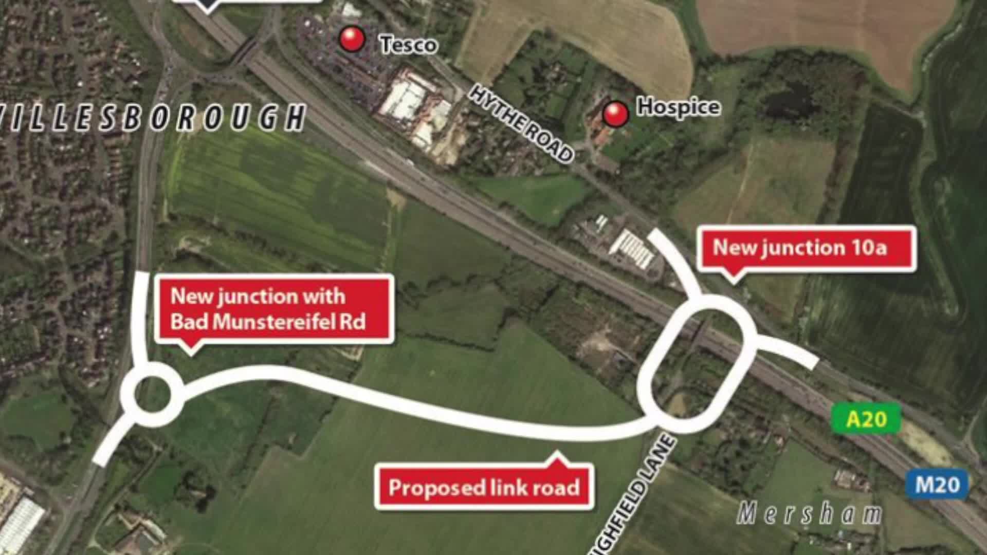 Junction 10a M20 Map Ashford: Junction 10A Work Set To Begin Next Week