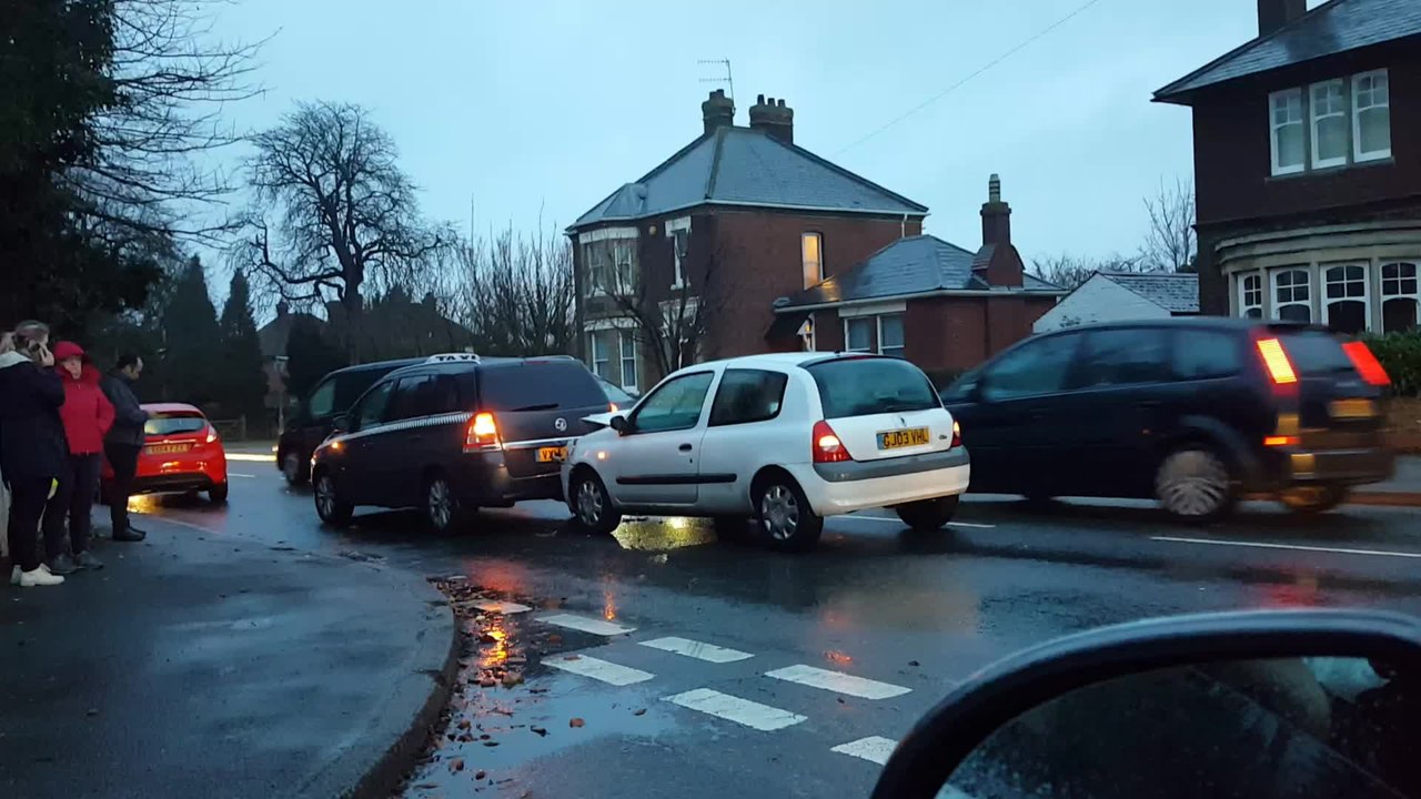 Car crash in Faversham