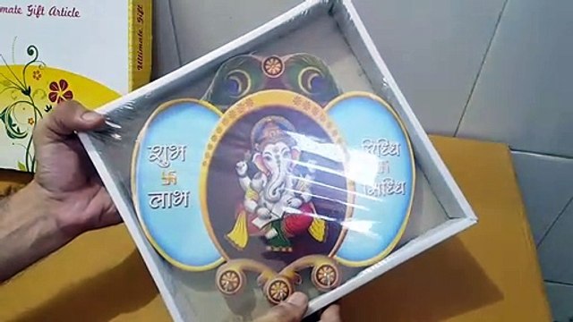 Unboxing and Review of Home Wood Wooden Ganesha Ganesh Ganpati 3 Hook Key Holder Wall Mount Decorative