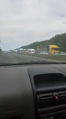 Long traffic queues leading towards the Port of Dover