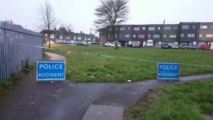 Police have tapped off a grassy area in Ashford after a suspected assault