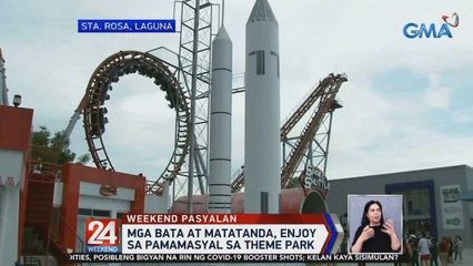 Mga bata at matatanda, enjoy sa pamamasyal sa theme park | 24 Oras Weekend