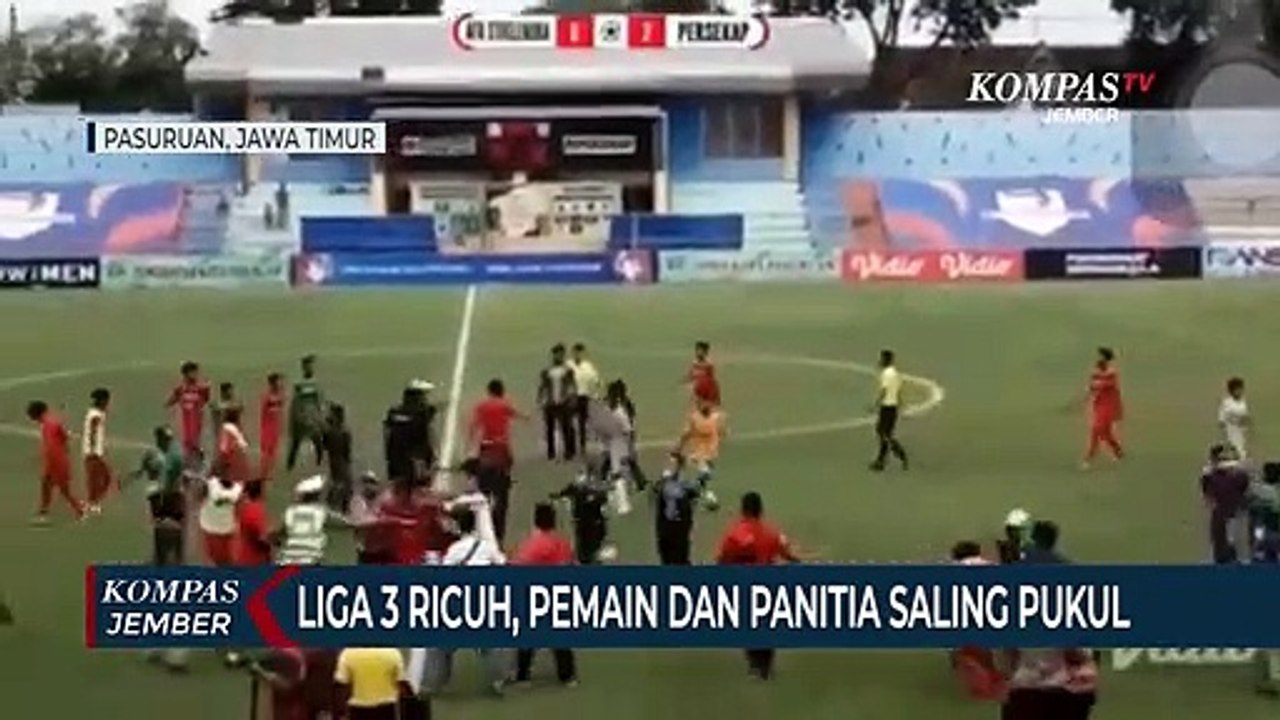 Pertandingan Liga 3 Ricuh, Pemain dan Panitia Saling Pukul