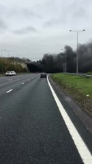 M2 lorry fire