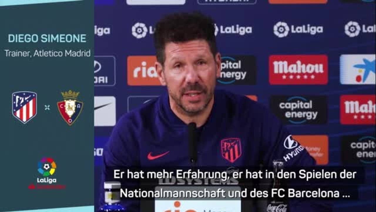 Simeone: 'Griezmann hat mehr Erfahrung'