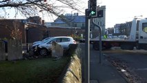 Car crashes into All Saints churchyard in Maidstone