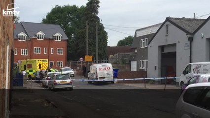 Police cordon off road in Maidstone