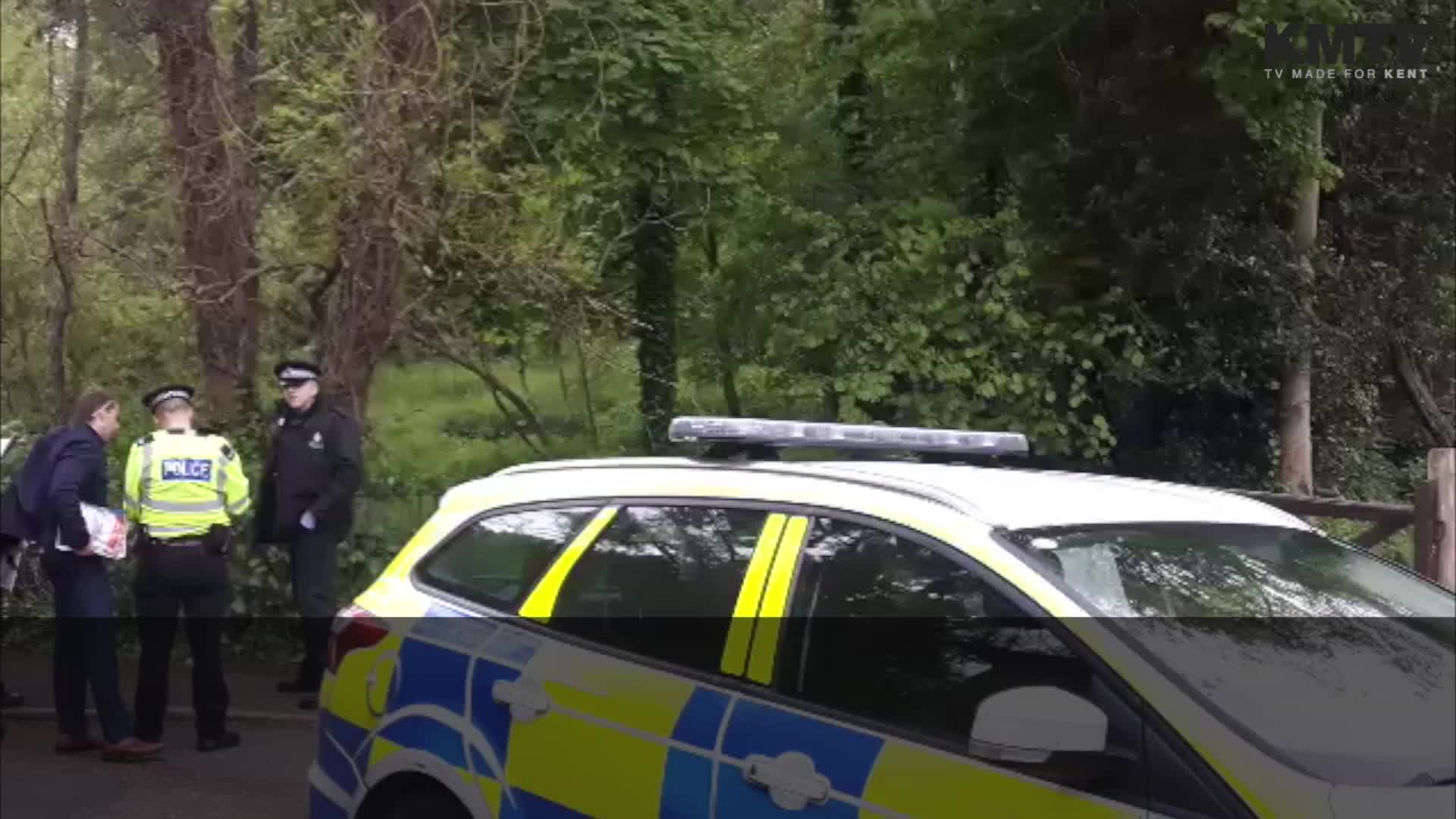 A body was found in woodlands