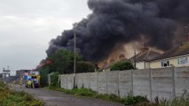 Fire raging at the former Fleet Leisure and Sports Club