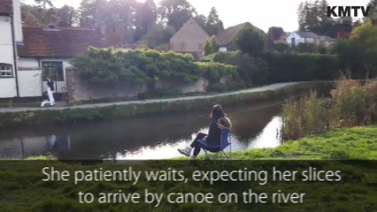 Pizza delivered by canoe? Don't mind if we do...