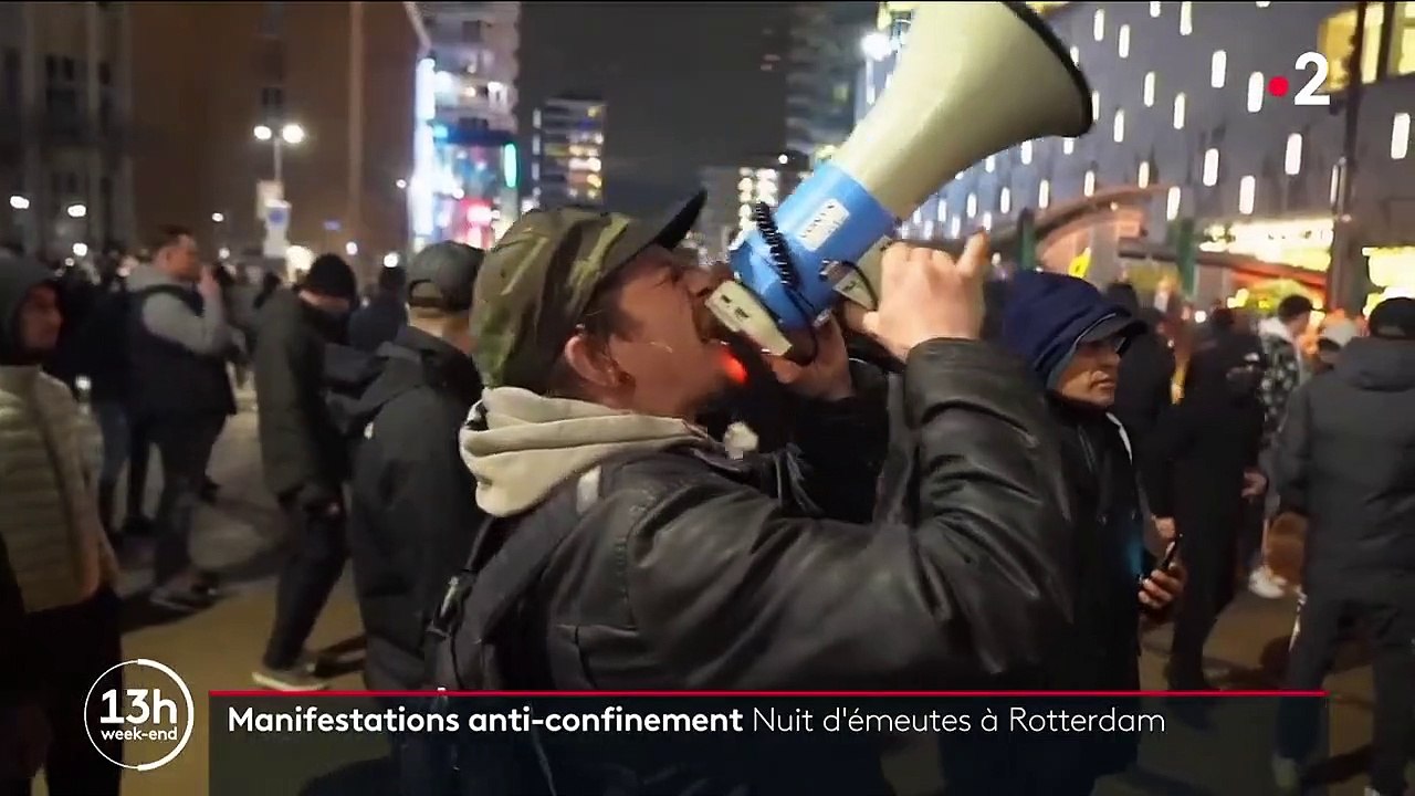 Pays-Bas : violentes manifestations contre le confinement à Rotterdam
