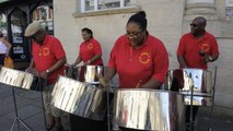 Steel drums in the sunshine