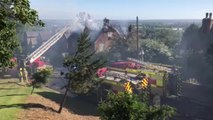 Firefighters tackle fire on Linton Hill