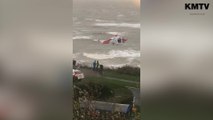 Coastguard rescue at Folkestone arrives at the William Harvey Hospital