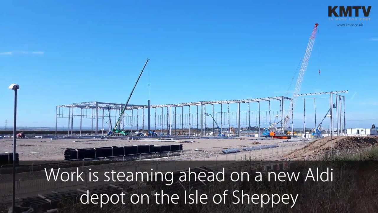 An Aldi depot is being built in Sheppey