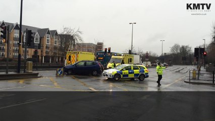 Two-car crash in Maidstone