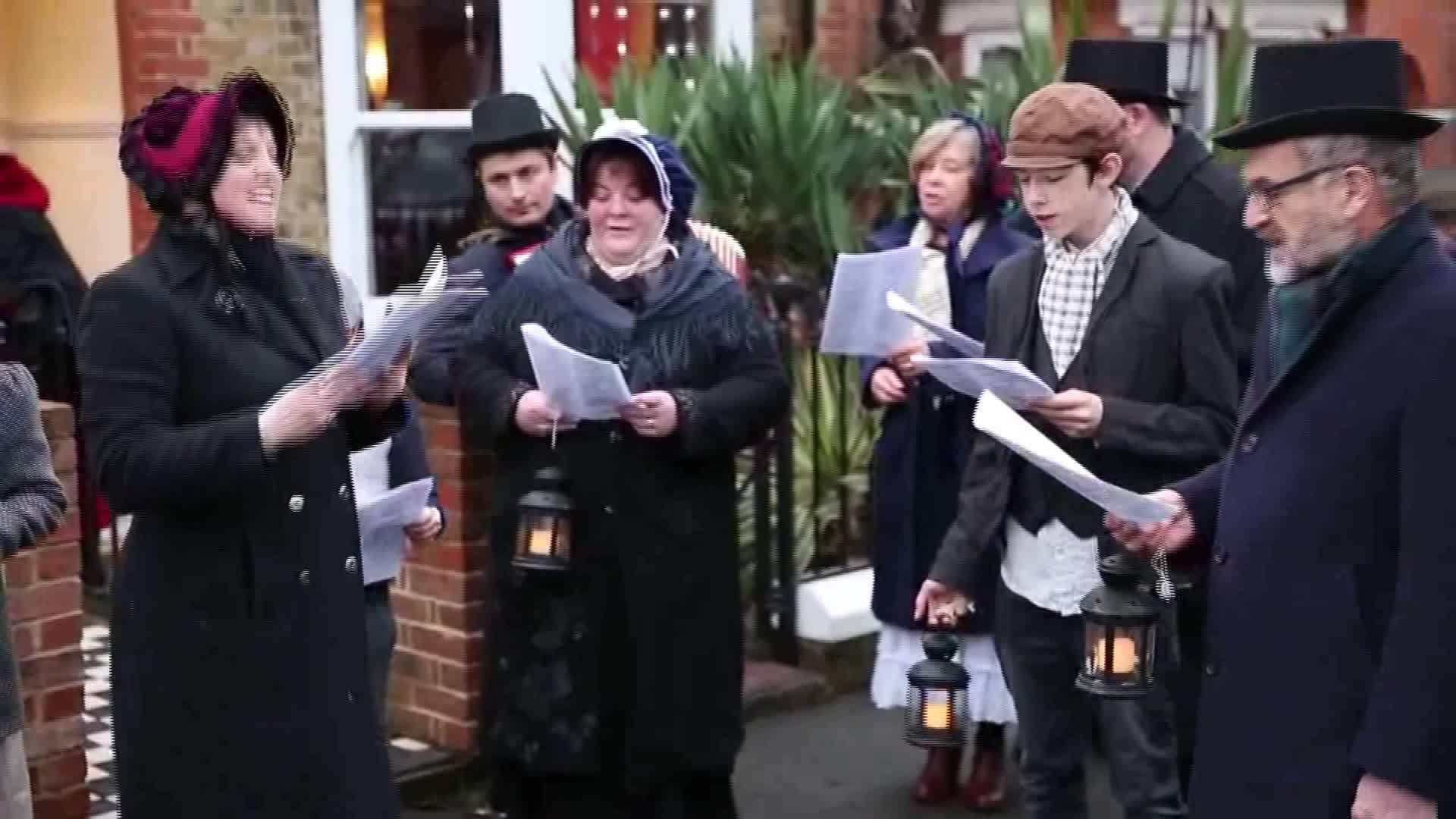 Carol singers spread festive cheer