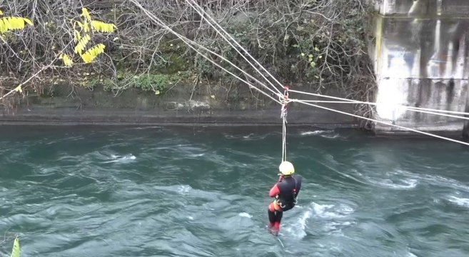 Milano - Esercitazione dei Vigili del Fuoco per vari scenari di emergenza (20.11.21)