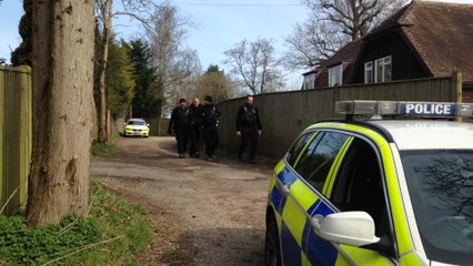 Police swoop on village for murder investigation