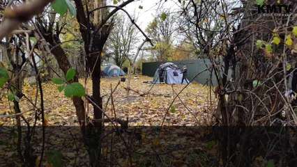 Homeless people evicted