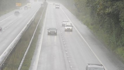 Bad weather has engulfed the county after weather warning