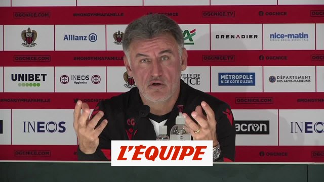 Galtier veut que Nice arrête d'« attendre d'être dos au mur » - Foot - L1 - Nice