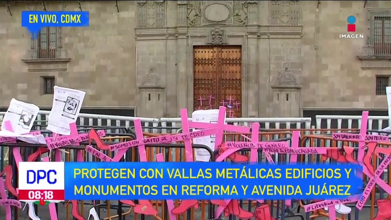 Protegen edificios y monumentos por movilizacio...