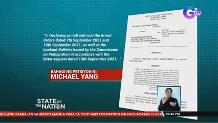 Michael Yang haghain ng petisyon sa Korte Suprema laban sa Senate Blue Ribbon Committee | SONA