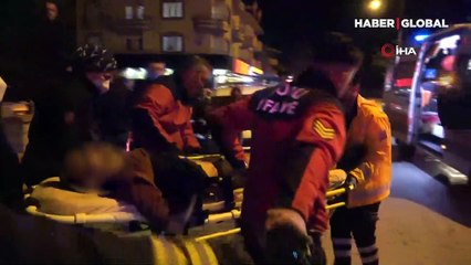 Bolu'da intihar girişiminde bulunan bir şahıs kollarını ve bacaklarını kesip apartmanı ateşe verdi