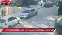 Küçükçekmece'de korku dolu anların görüntüsü ortaya çıktı