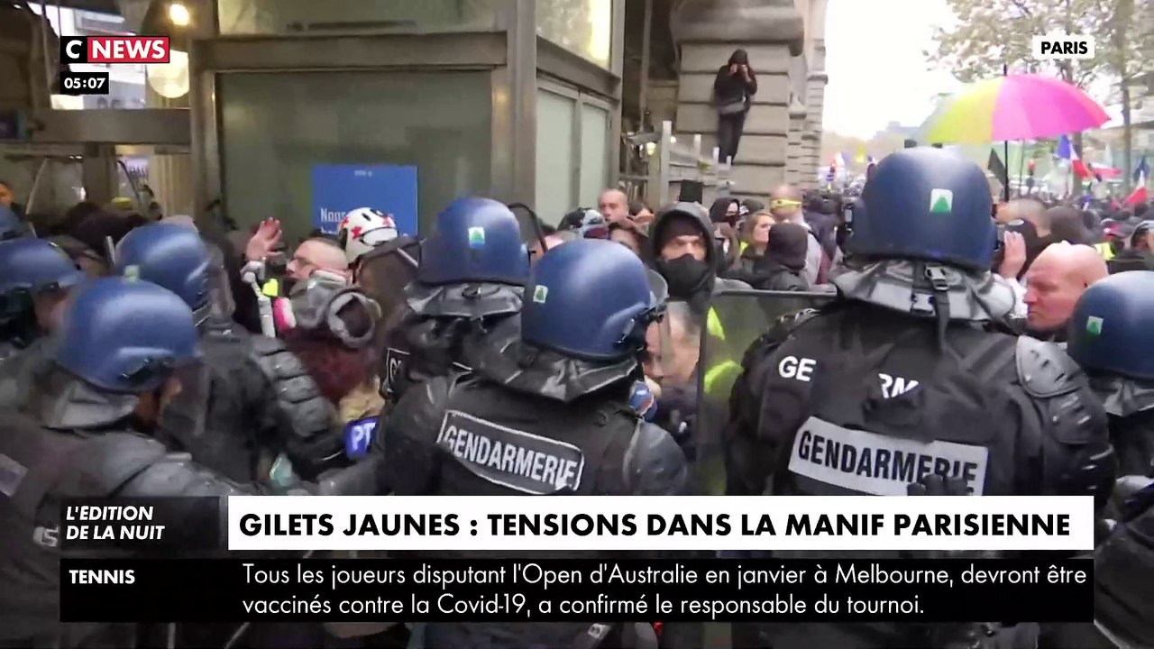 Anniversaire des Gilets Jaunes : Quelques incidents et deux interpellations hier lors de la manifestation à Paris pour les 3 ans du mouvement