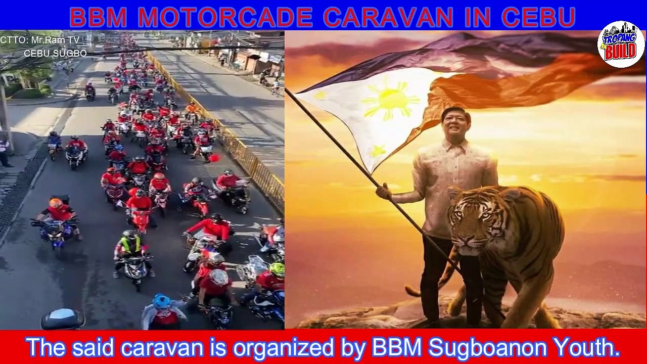 BBM MOTORCADE CARAVAN IN CEBU