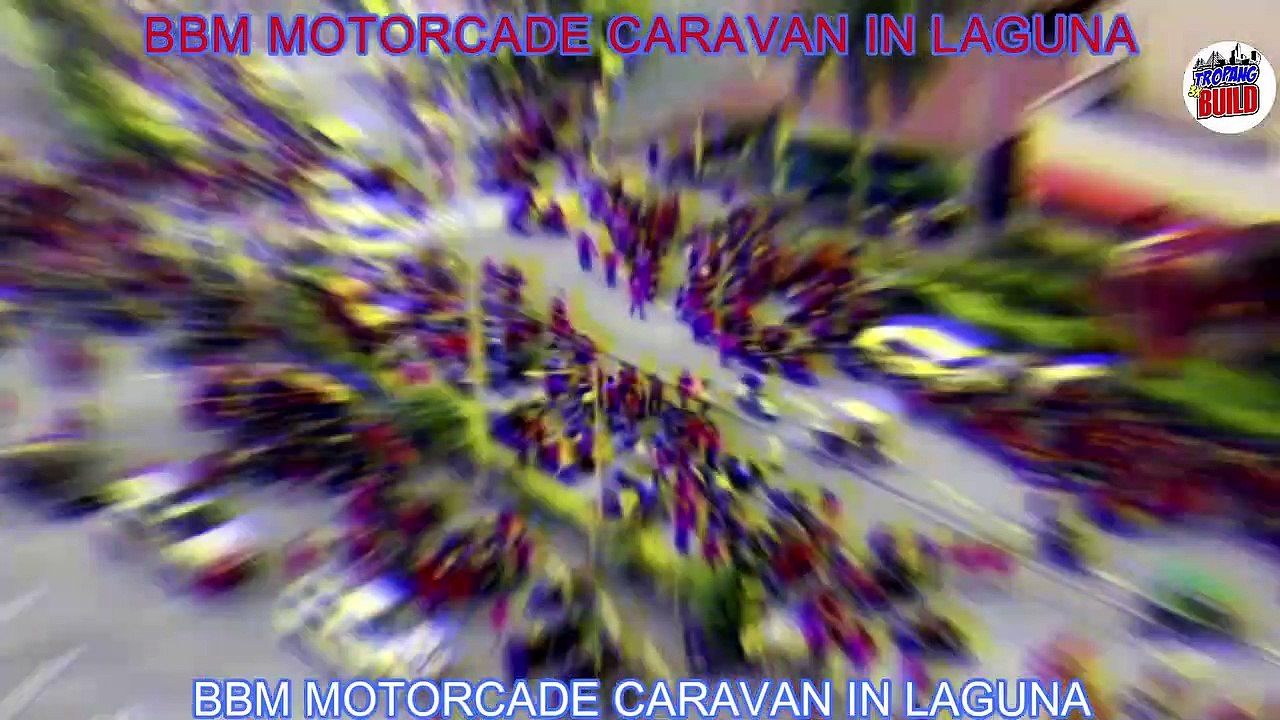 BAGONG LIPUNAN w/ LYRICS l BBM SA LAGUNA MOTORCADE CARAVAN DRONE SHOT