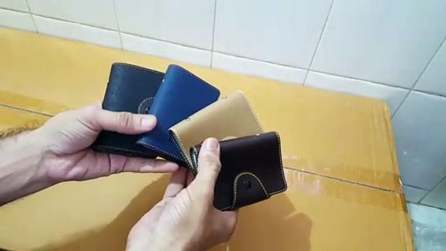 Unboxing and Review of Men and Women Slim Leather Wallet Card Case Card Holder