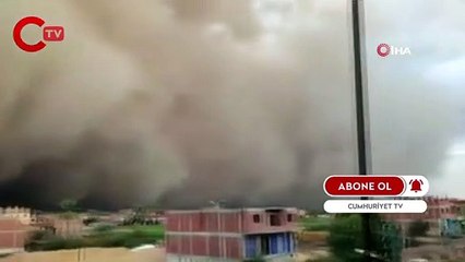 Mısır’ı kum fırtınası vurdu