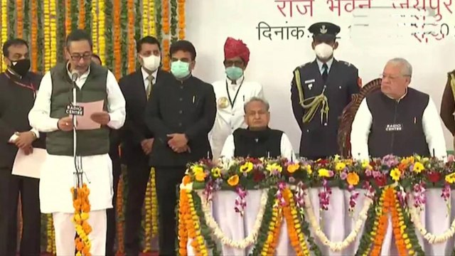 Rajasthan: 15 ministers inducted into Ashok Gehlot cabinet