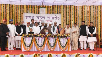 下载视频: Rajasthan cabinet reshuffle: 15 ministers inducted into Ashok Gehlot cabinet