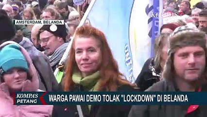 Update: Demo Tolak Lockdown Belanda di Kota Amsterdam
