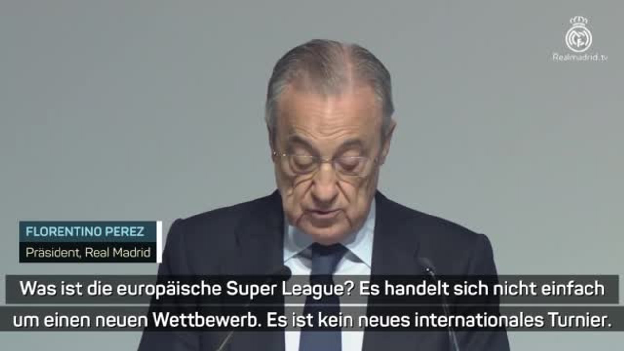 Perez: "Fußball wird ohne Super League sterben"