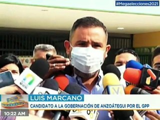 Candidato Luis Marcano: "Nosotros reiteramos el llamado a participar y fortalecer la democracia"