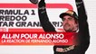La joie d'Alonso après son podium - GP du Qatar