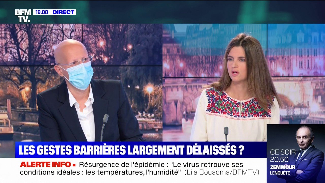 Lila Bouadma (membre du Conseil scientifique) juge que "le port du masque à l'intérieur est absolument indispensable"
