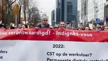 La marche contre les mesures sanitaires rassemble 35.000 manifestants à Bruxelles