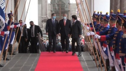 Скачать видео: Duque y Lasso abordarán temas de seguridad y asuntos bilaterales en Ecuador