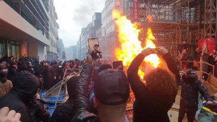 Violences lors de la marche contre les mesures sanitaires à Bruxelles