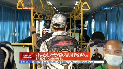 I-ACT, nagsagawa ng operasyon sa istasyon ng Roosevelt Station sa EDSA carousel | UB