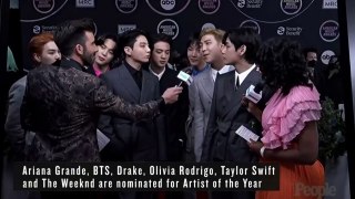 BTS at amas 2021 red carpet and interview